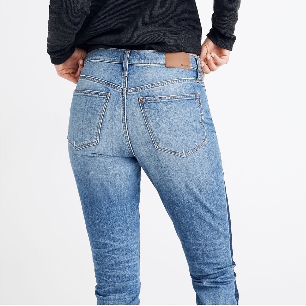 MADEWELL The High-Rise Slim Boyjean in Raebrook Wash Eco Edition Size 24 Petite - Picture 5 of 12